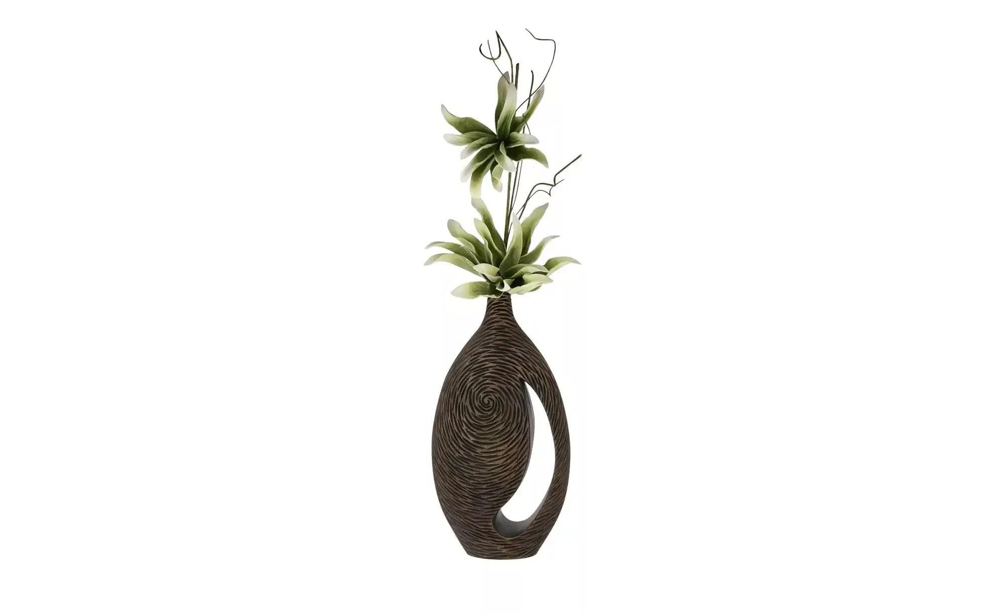 Deko Vase - braun - Polyresin (Kunstharz) - 25,5 cm - 49 cm - 12,5 cm - Sco günstig online kaufen