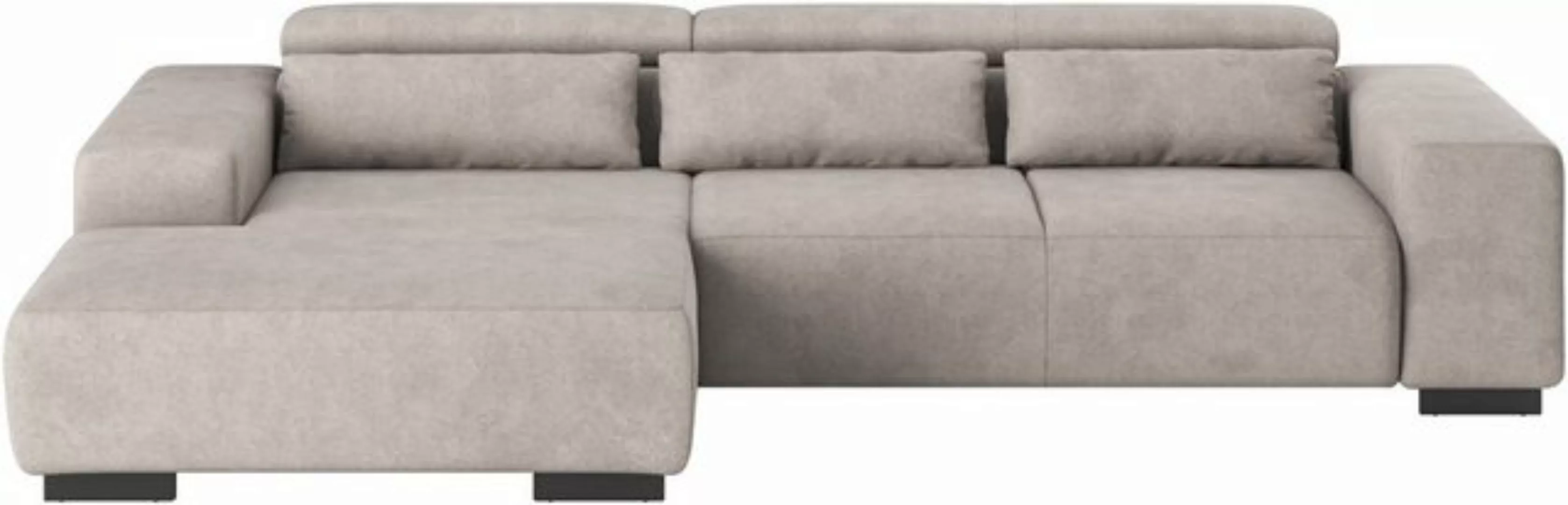 COTTA Ecksofa "Side L-Form, mit Kopfteilverstellung und Zierkissen", option günstig online kaufen