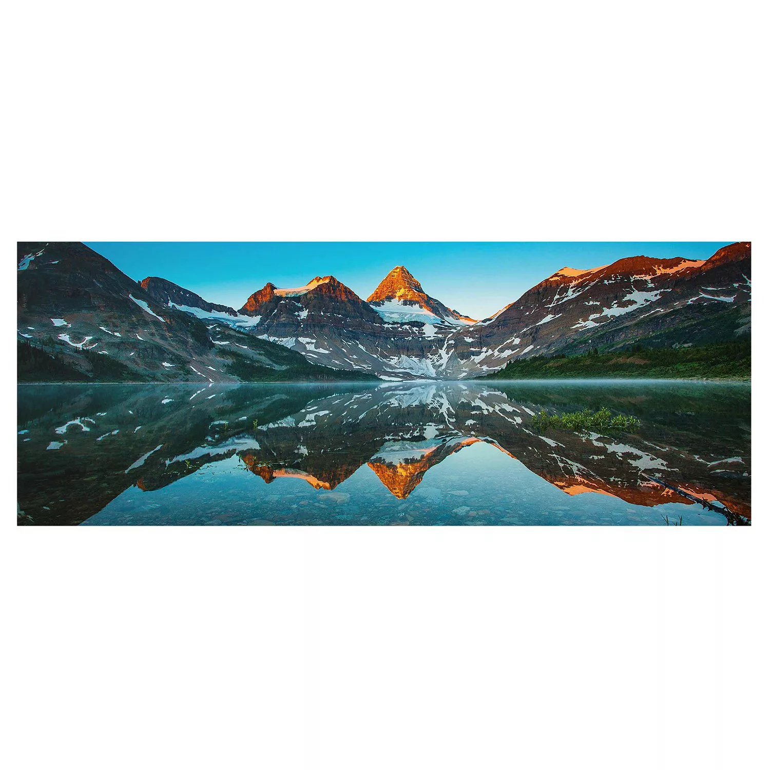 home24 Glasbild Berglandschaft am Lake Magog günstig online kaufen