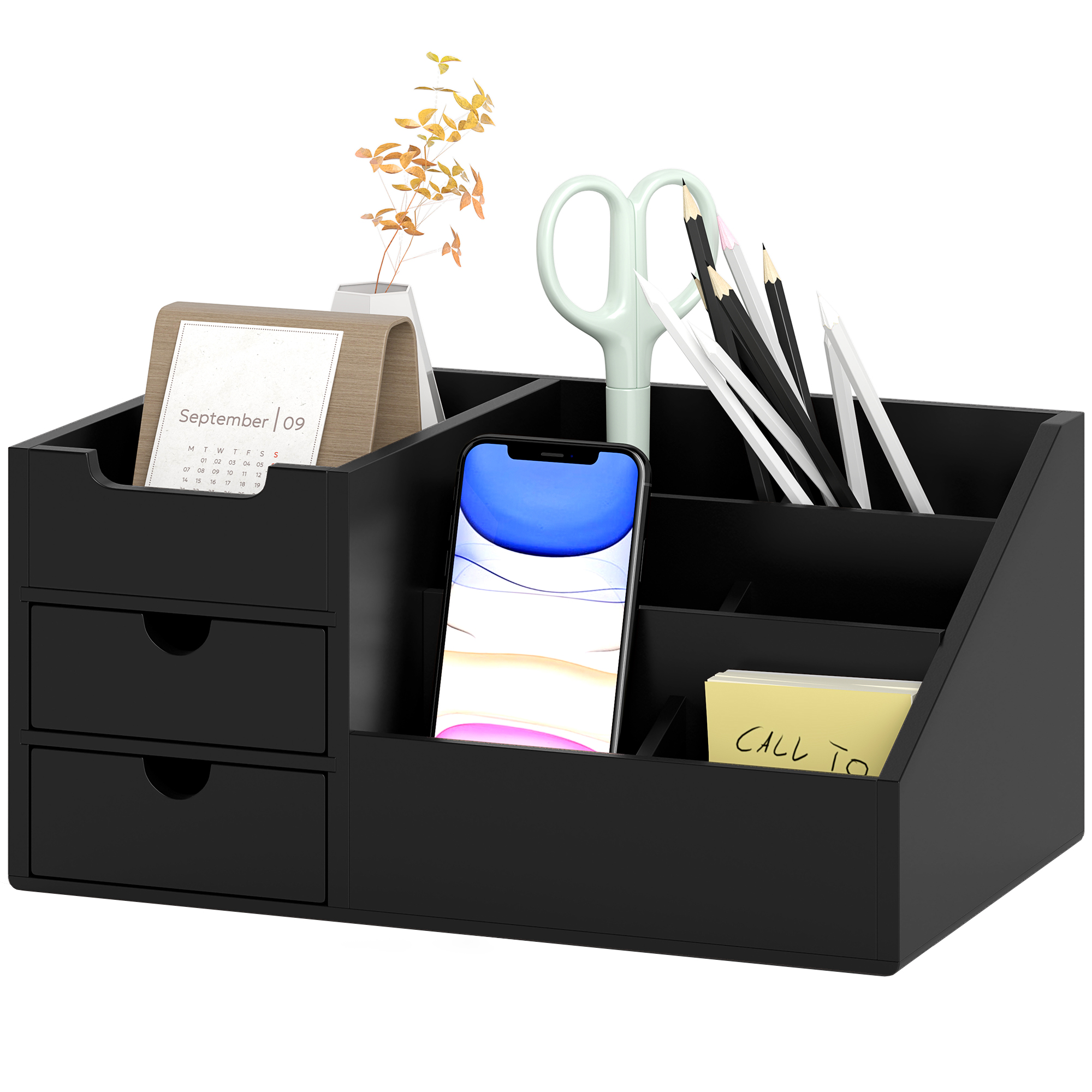 HOMCOM Schreibtisch-Aufbewahrungsbox - Schreibtischorganizer - 7 Fächer, 2 günstig online kaufen