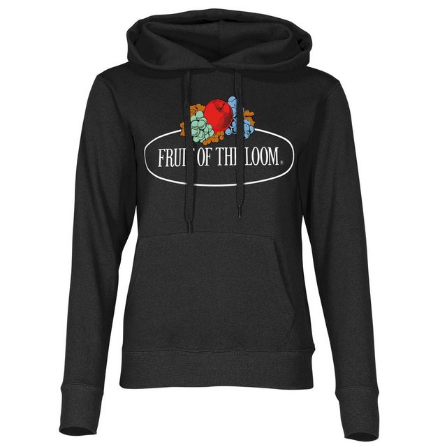 Fruit of the Loom Kapuzensweatshirt Damen Kapuzenpullover mit Vintage-Logo günstig online kaufen