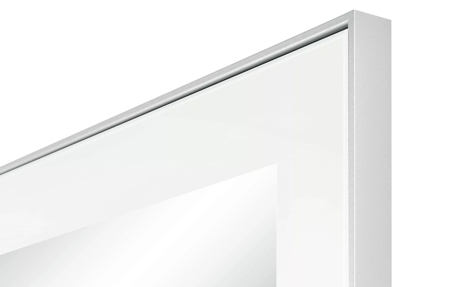 Spiegel 120 x 77 cm Duna ¦ weiß ¦ Glas,Aluminium,Holzwerkstoff ¦ Maße (cm): günstig online kaufen