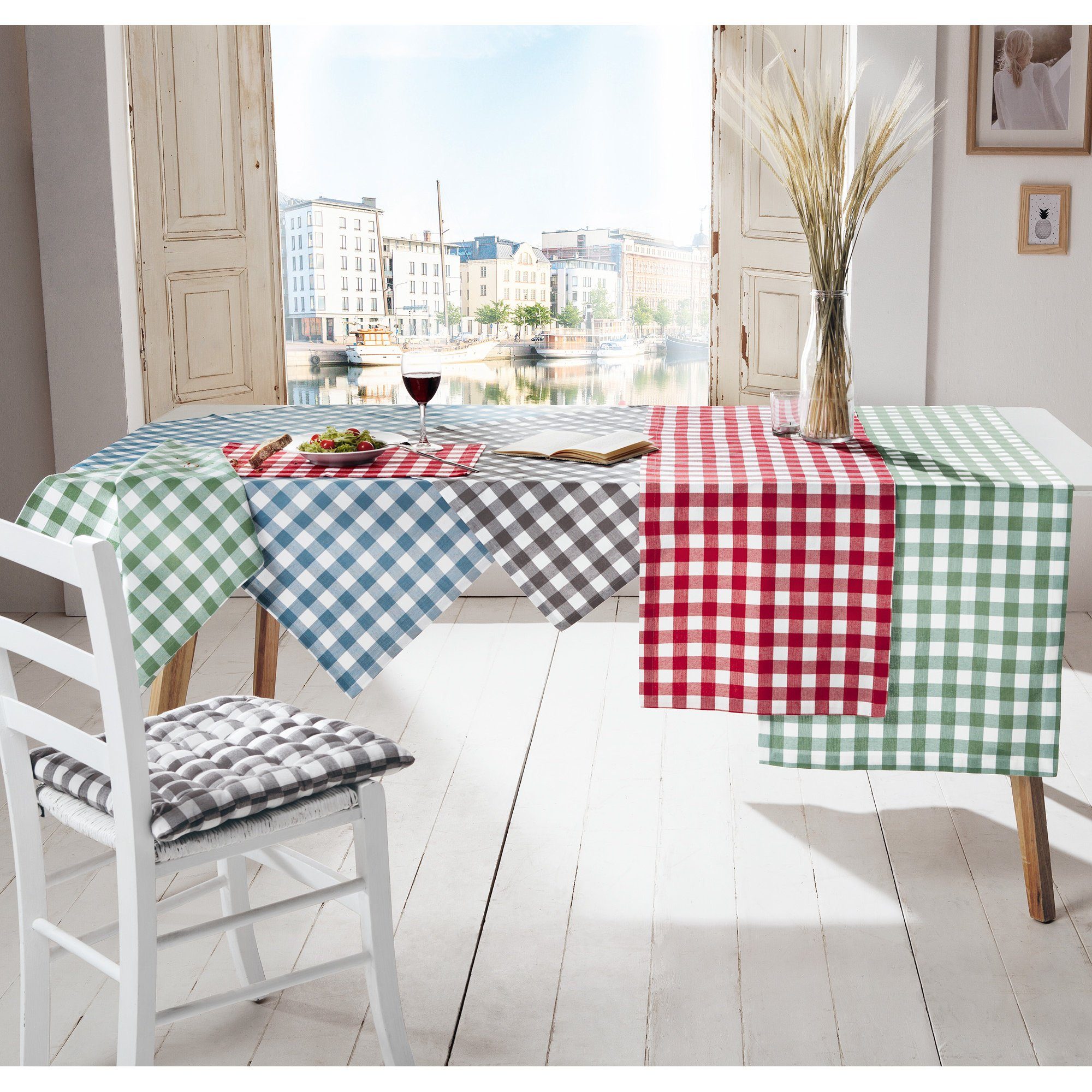 REDBEST Tischdecke Tischdecke "Nashville", Baumwolle Karo günstig online kaufen