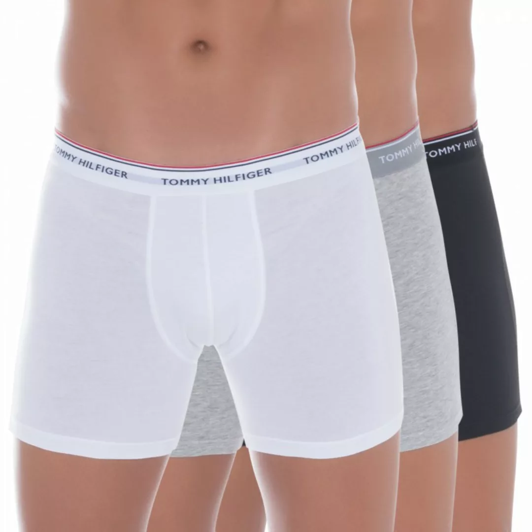 Tommy Hilfiger 3-er Set Boxer Briefs Schwarz, Weiß & Grau günstig online kaufen