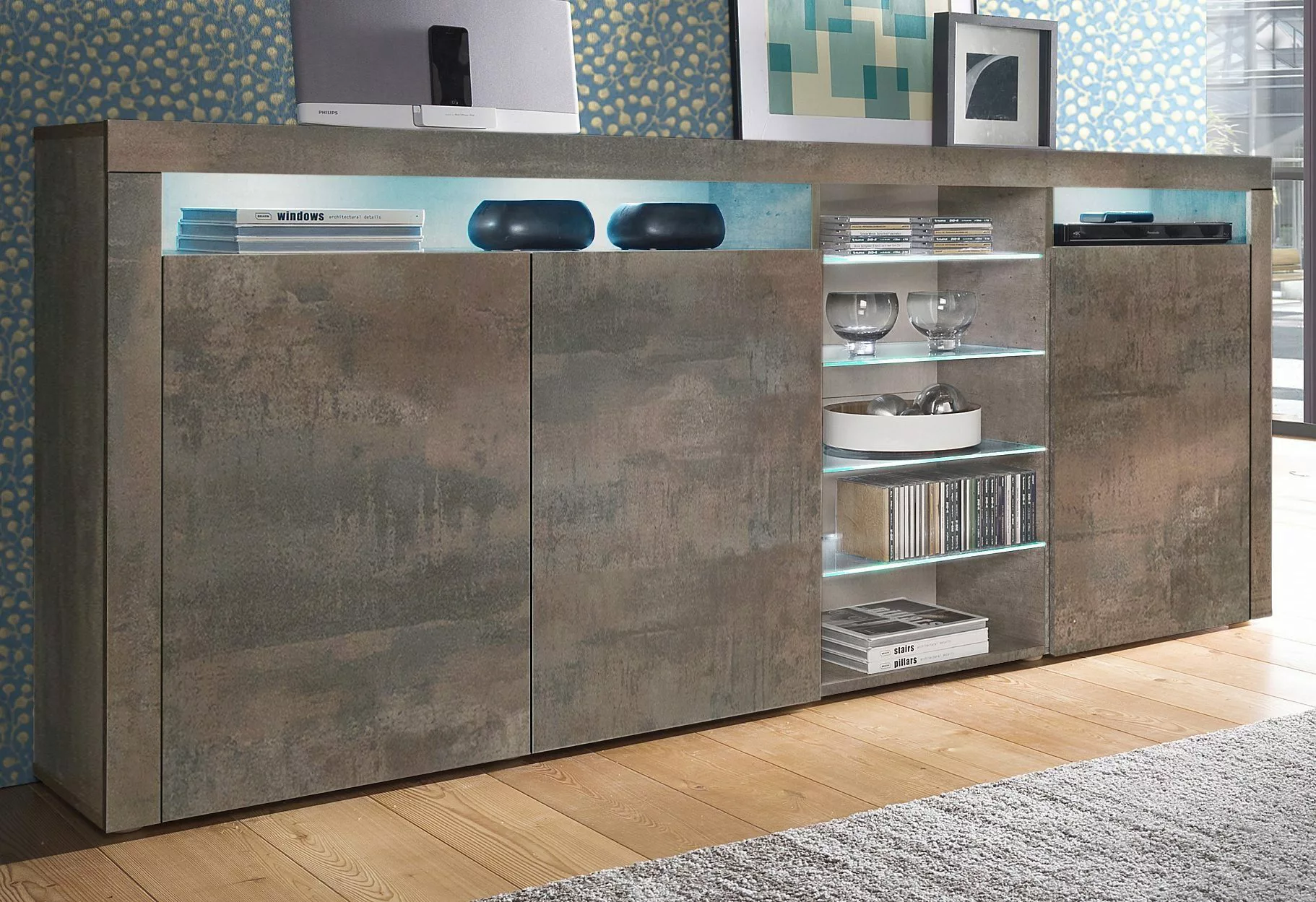 borchardt Möbel Highboard "Santa Fe", Breite 200 cm günstig online kaufen