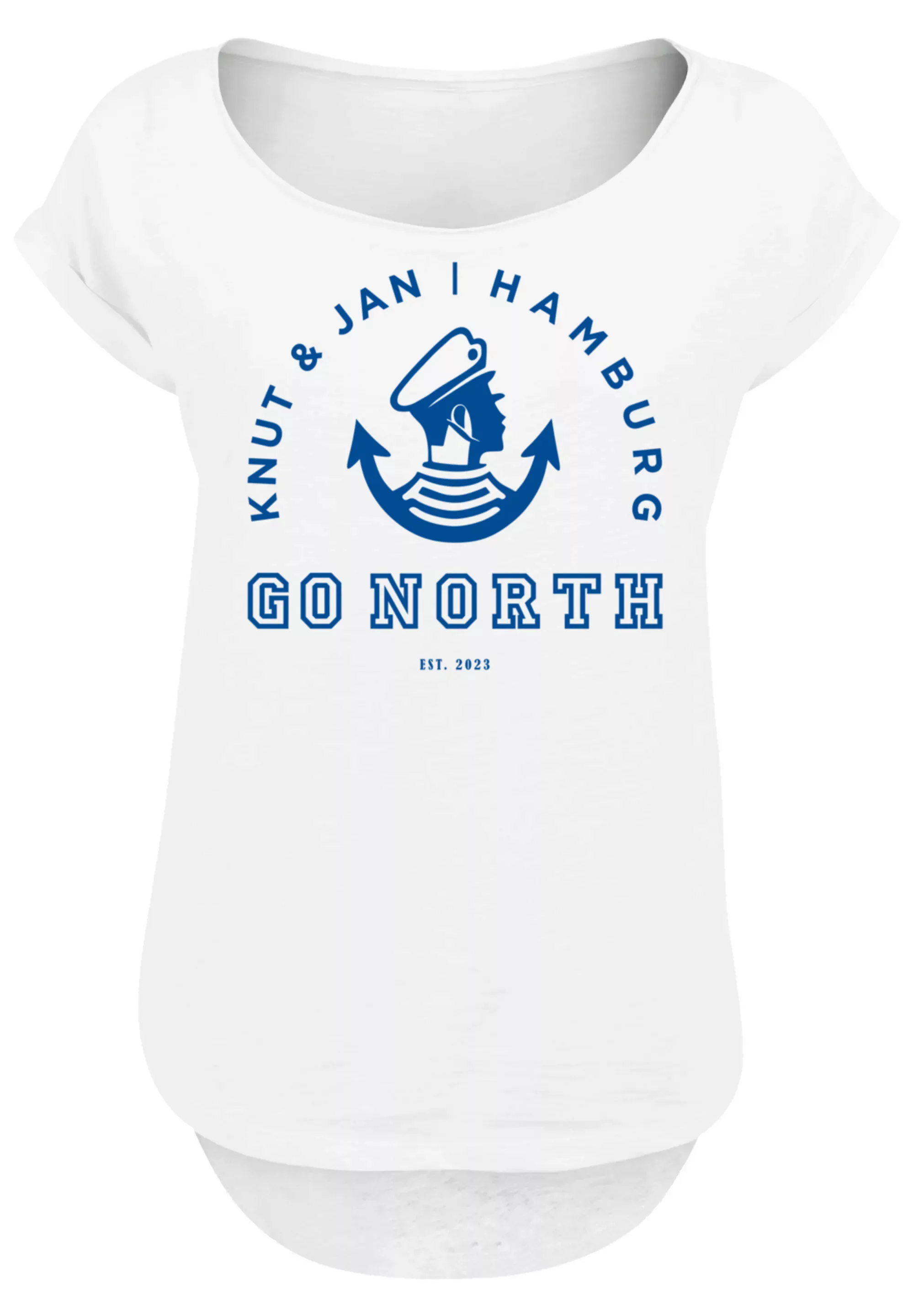 F4NT4STIC T-Shirt "Go North Knut Jan Hamburg Knut Jan Hamburg", Print günstig online kaufen