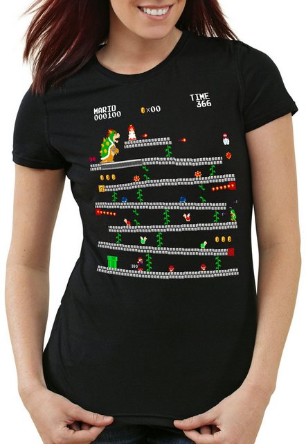 style3 T-Shirt Retro Mario geek nes nerd gamer super nes switch nintendo günstig online kaufen