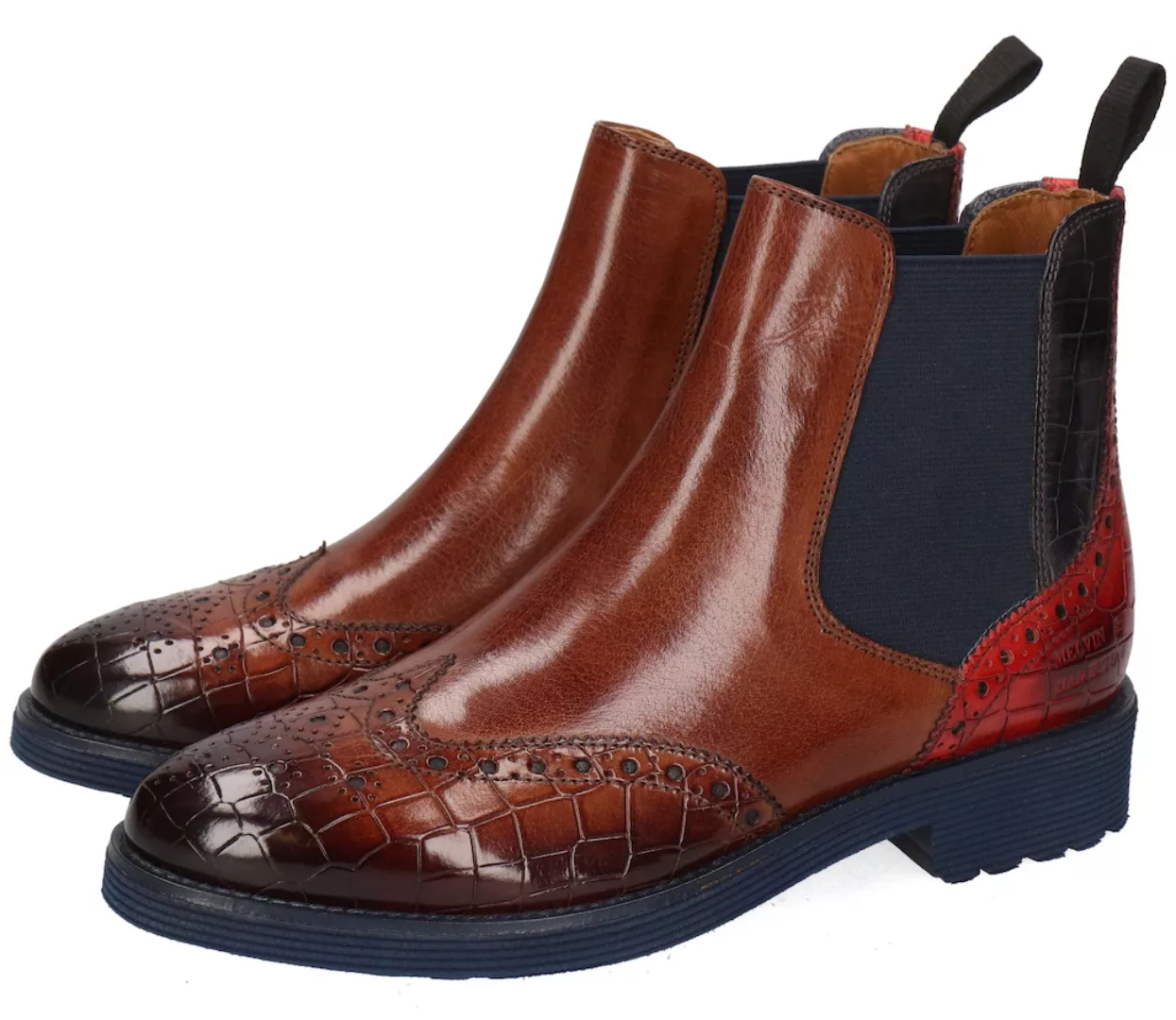 Melvin & Hamilton Chelseaboots "Selina 6 - vegetabil gegerbt", Brogue, Anzu günstig online kaufen