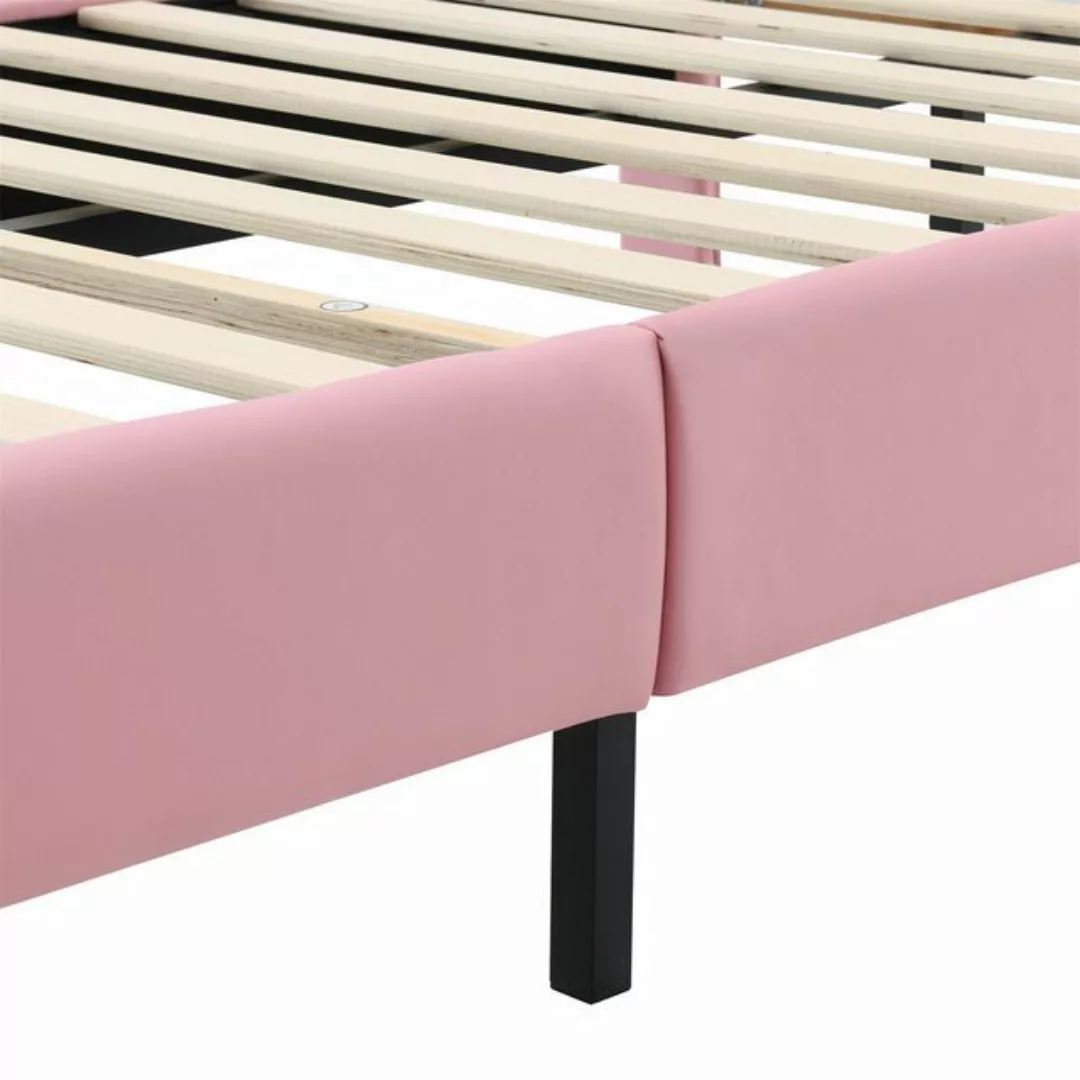 autolock Kinderbett Prinzessin rosa Kinderbett mit LED Dekoration 90 x 200 günstig online kaufen