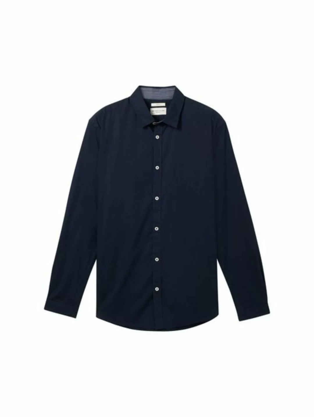 TOM TAILOR Langarmhemd mit 2-Knopf-Verschluss am Ärmel günstig online kaufen