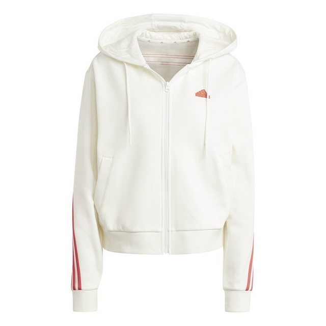 adidas Performance Kapuzensweatshirt W FI 3S FZ HD OWHITE/BRIRED günstig online kaufen