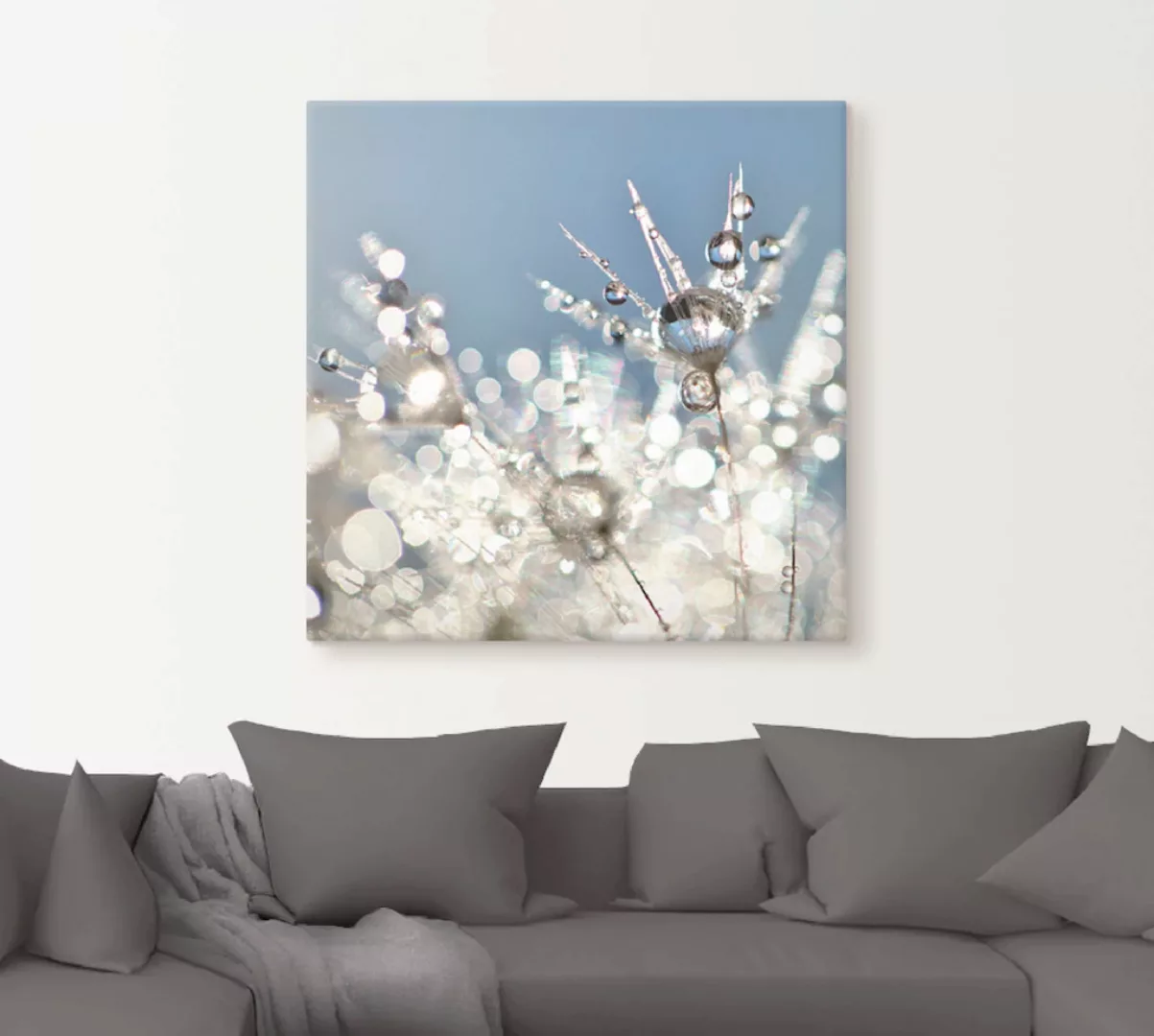Artland Wandbild "Pusteblume Tropfen abstrakt", Blumen, (1 St.) günstig online kaufen