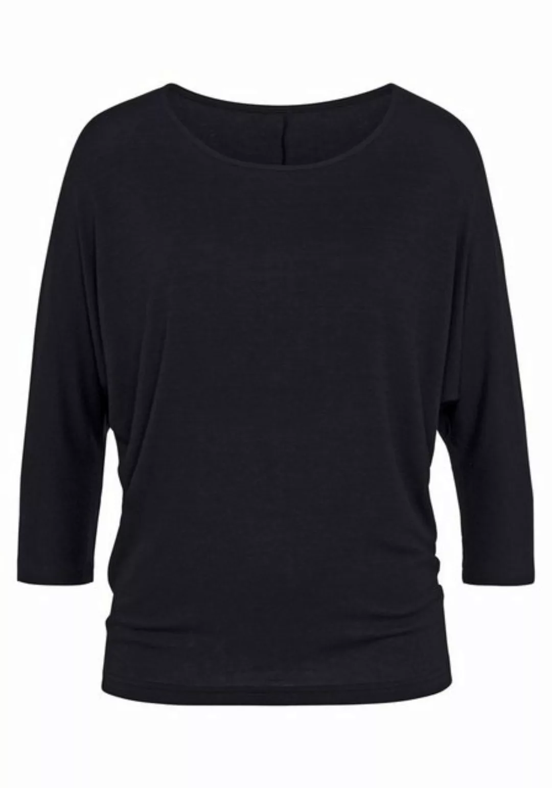 LASCANA 3/4-Arm-Shirt (1-tlg) aus Feinstrick mit lässigen Fledermausärmeln günstig online kaufen