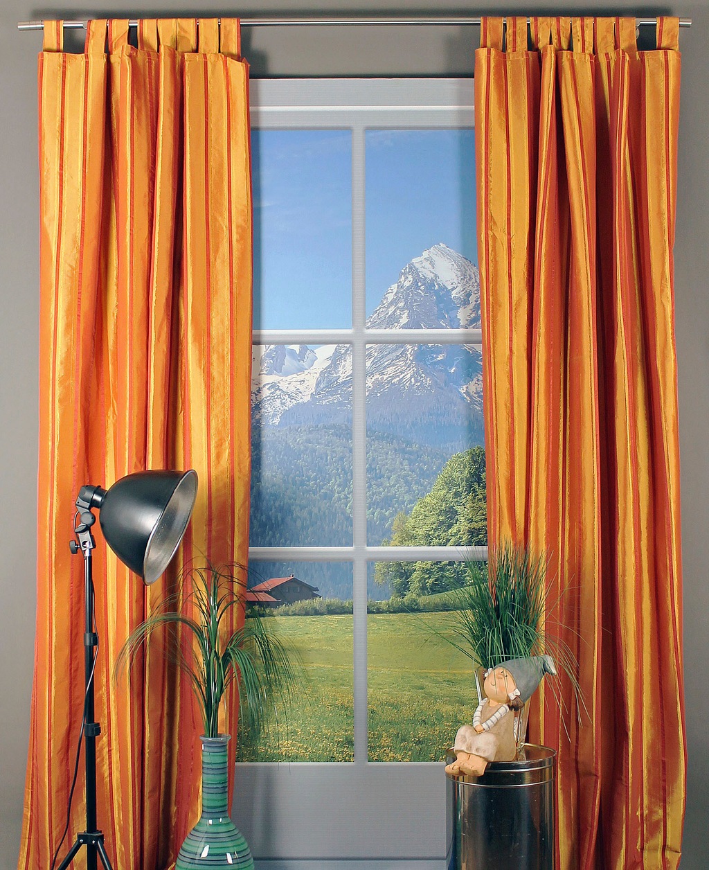 HOSSNER - ART OF HOME DECO Gardine »Caumasee«, (1 St.), Schlaufenschal im z günstig online kaufen