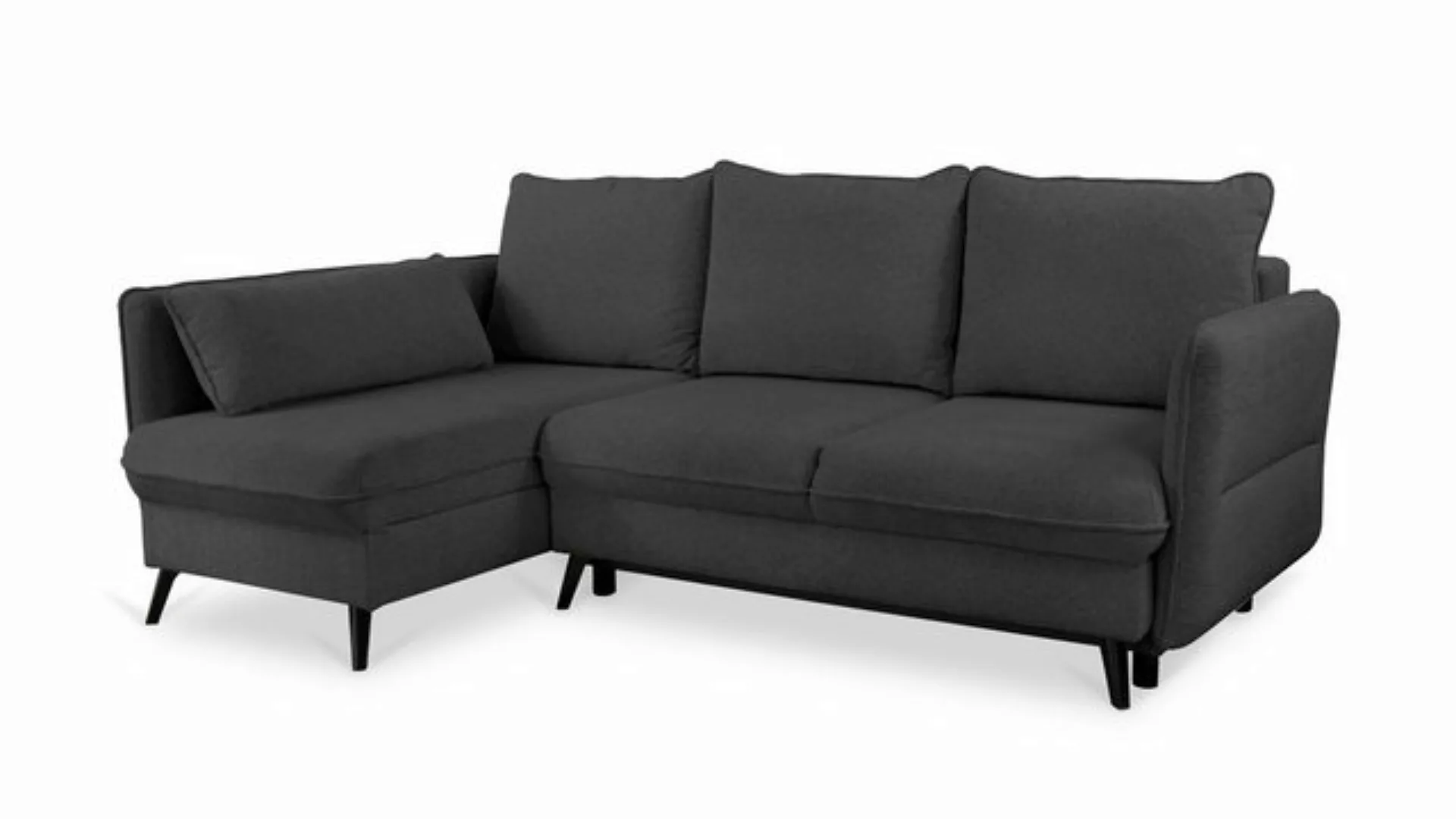 Siblo Ecksofa Nicolas, Modernes Ecksofa mit Bettkasten, Ecksofa mit Schlaff günstig online kaufen