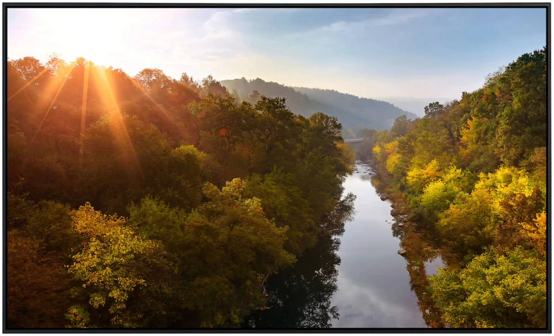 Papermoon Infrarotheizung »Fluss im Wald«, sehr angenehme Strahlungswärme günstig online kaufen