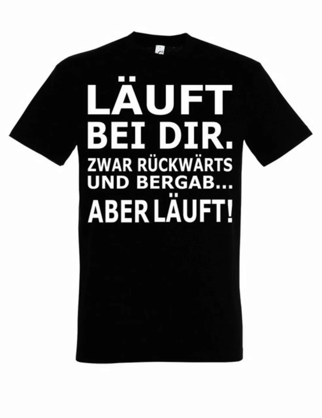 Youth Designz Print-Shirt Herren T-Shirt "Läuft bei dir" Fun-Print Lustig G günstig online kaufen