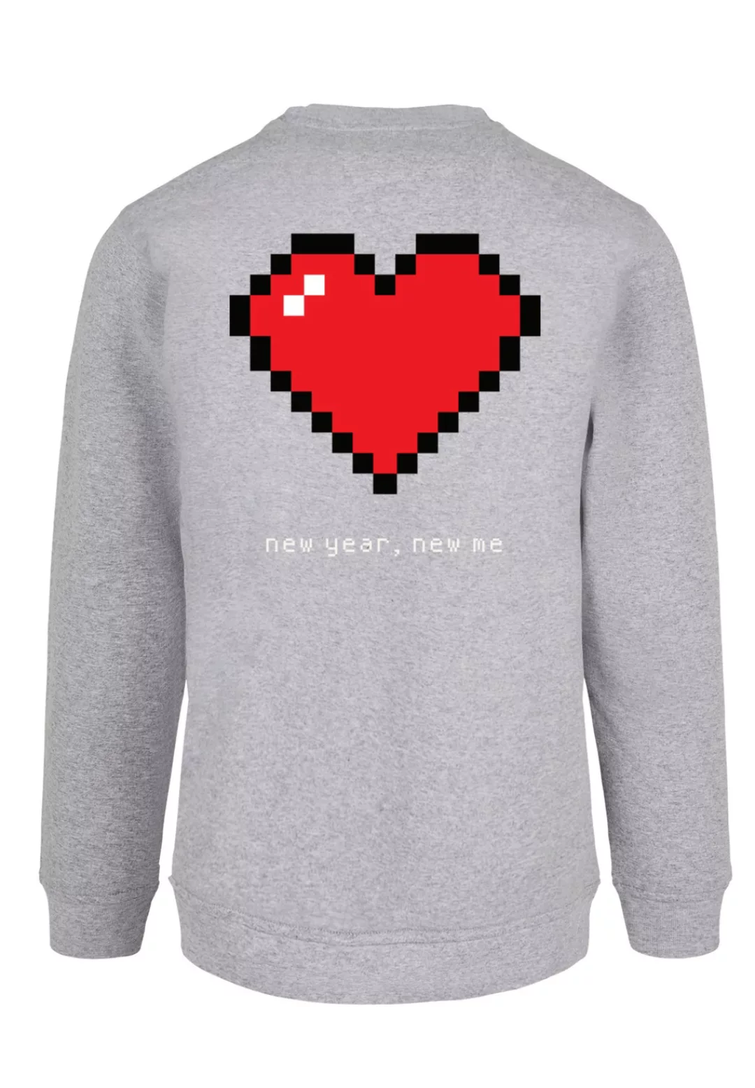 F4NT4STIC Kapuzenpullover "Pixel Herz Happy New Year Silvester", Print günstig online kaufen