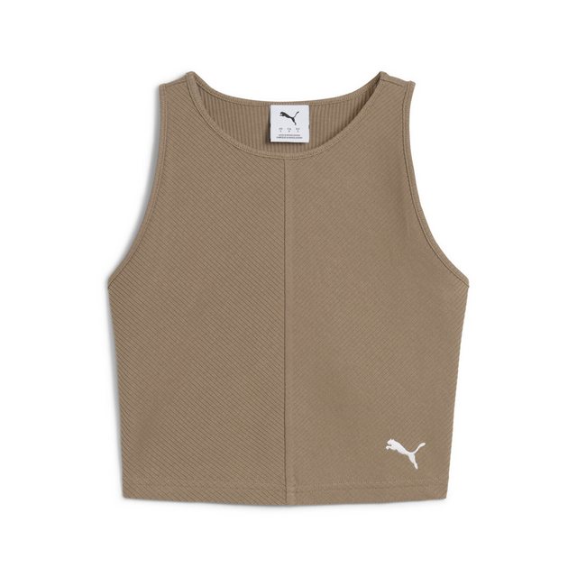 PUMA Crop-Top WARDROBE ESS Geripptes Crop-Top Damen günstig online kaufen