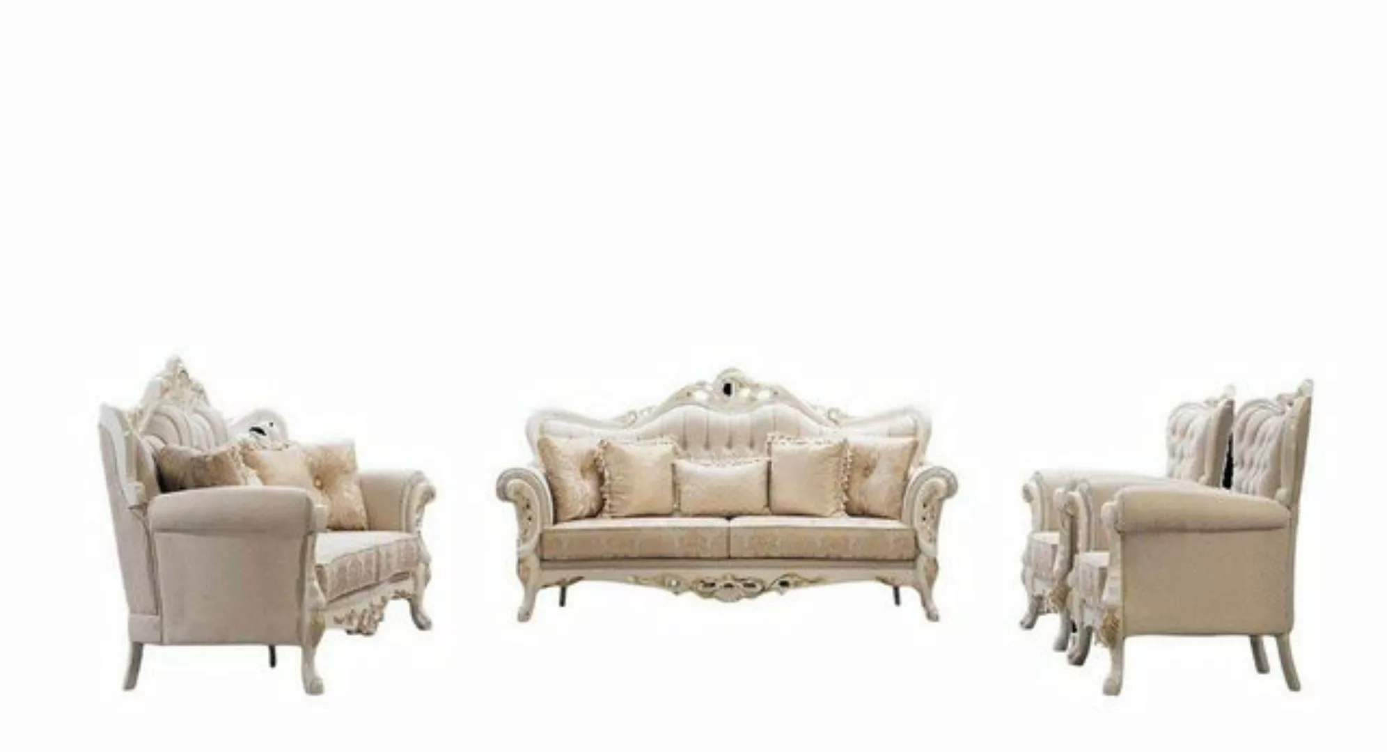 JVmoebel Sofa Sofagarnitur 3+3+1+1 Sitzer Set Design Sofa Polster Klassisch günstig online kaufen