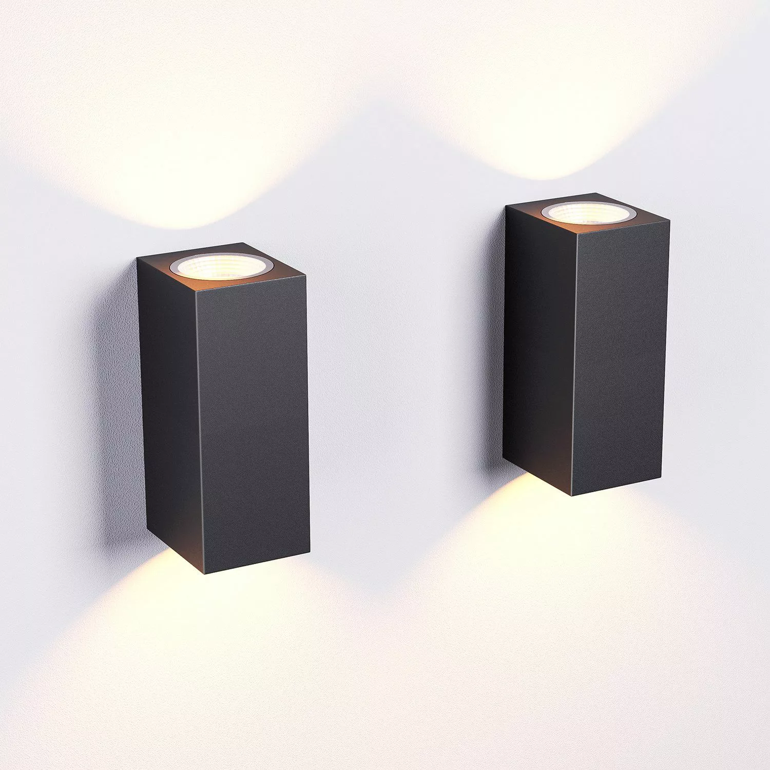 LETGOSPT Wandleuchte LED Außenleuchte Wand GU10 günstig online kaufen