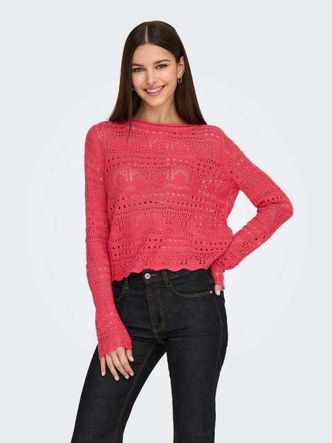 JACQUELINE de YONG Strickpullover Legerer Feinstrick Pullover Weiches Vinta günstig online kaufen