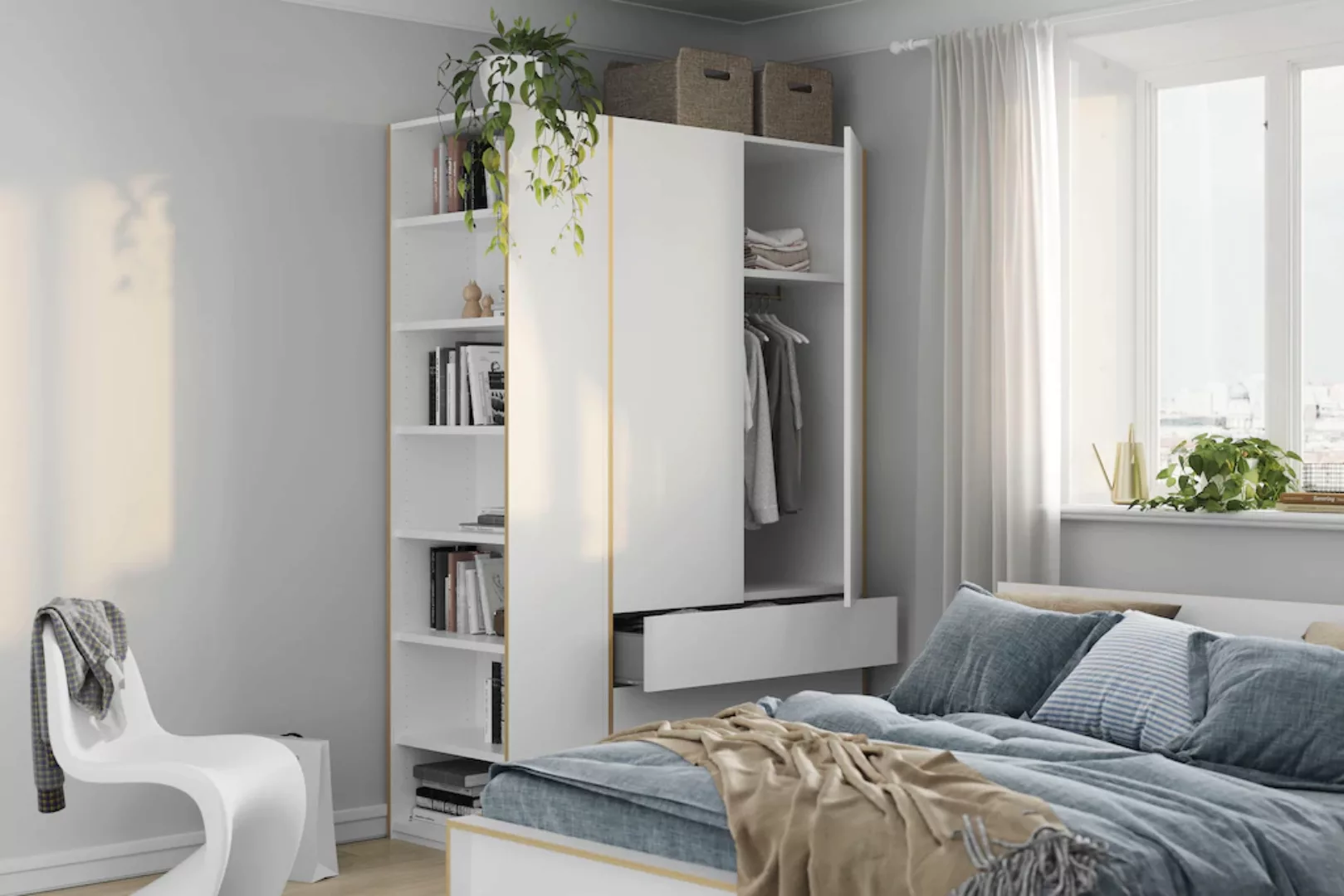 Müller SMALL LIVING Holzbett FLAI HIGH, Überlänge Liegefläche 210 cm, Komfo günstig online kaufen