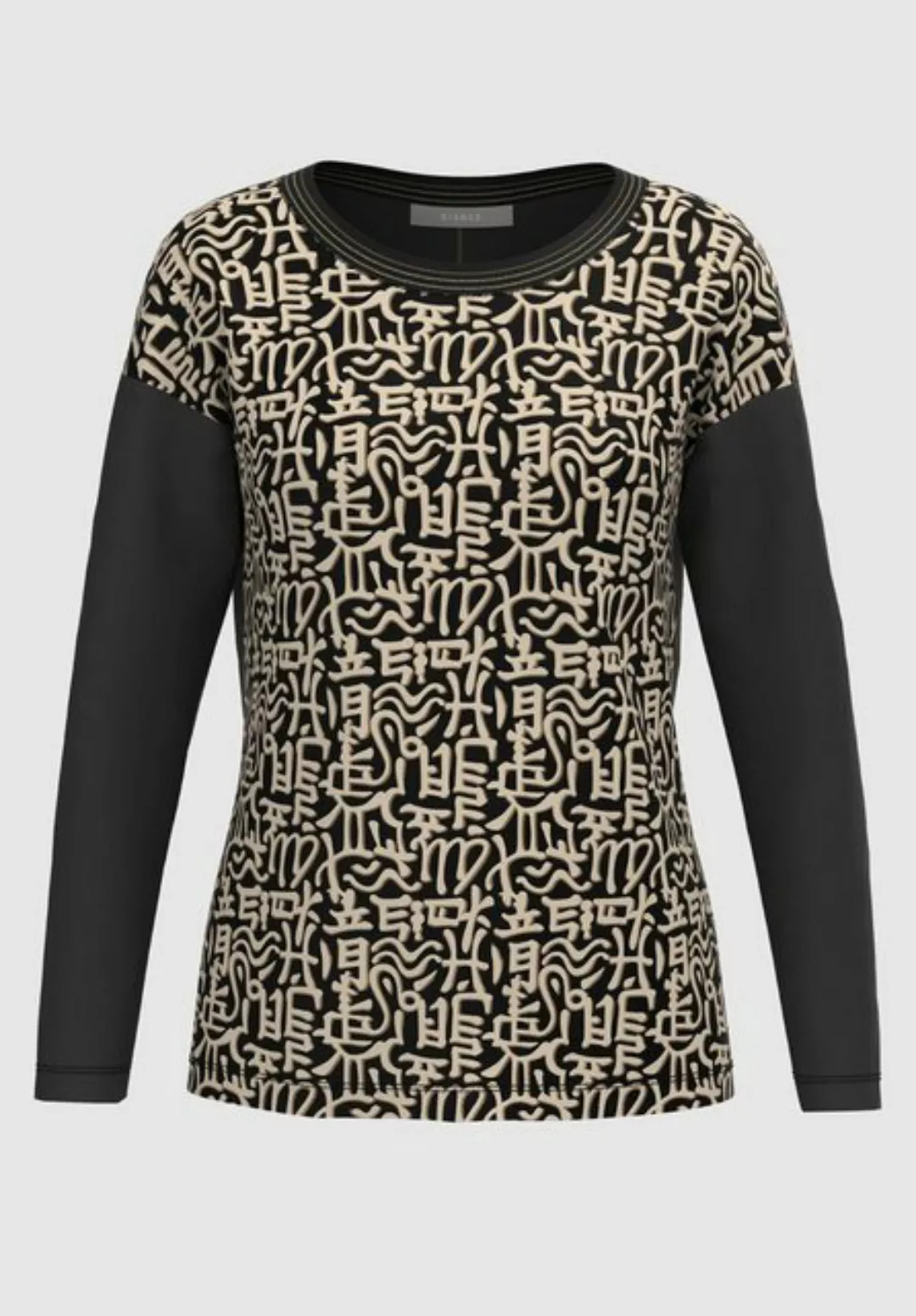 bianca Print-Shirt DAMI mit angesagtem Ringel, Frontmotiv und Wording günstig online kaufen