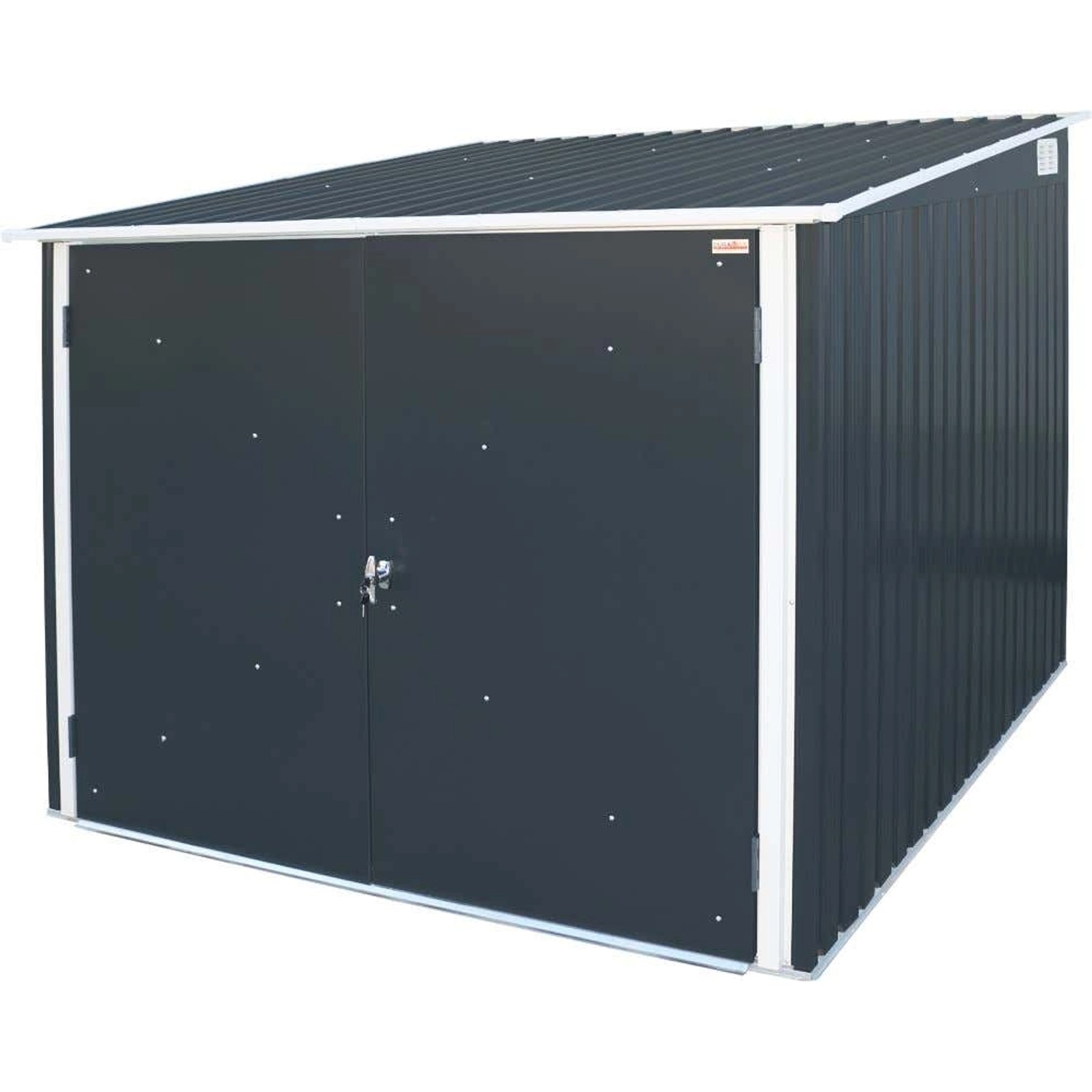 Duramax Fahrradgarage 2x2m aus Metall in Grau günstig online kaufen