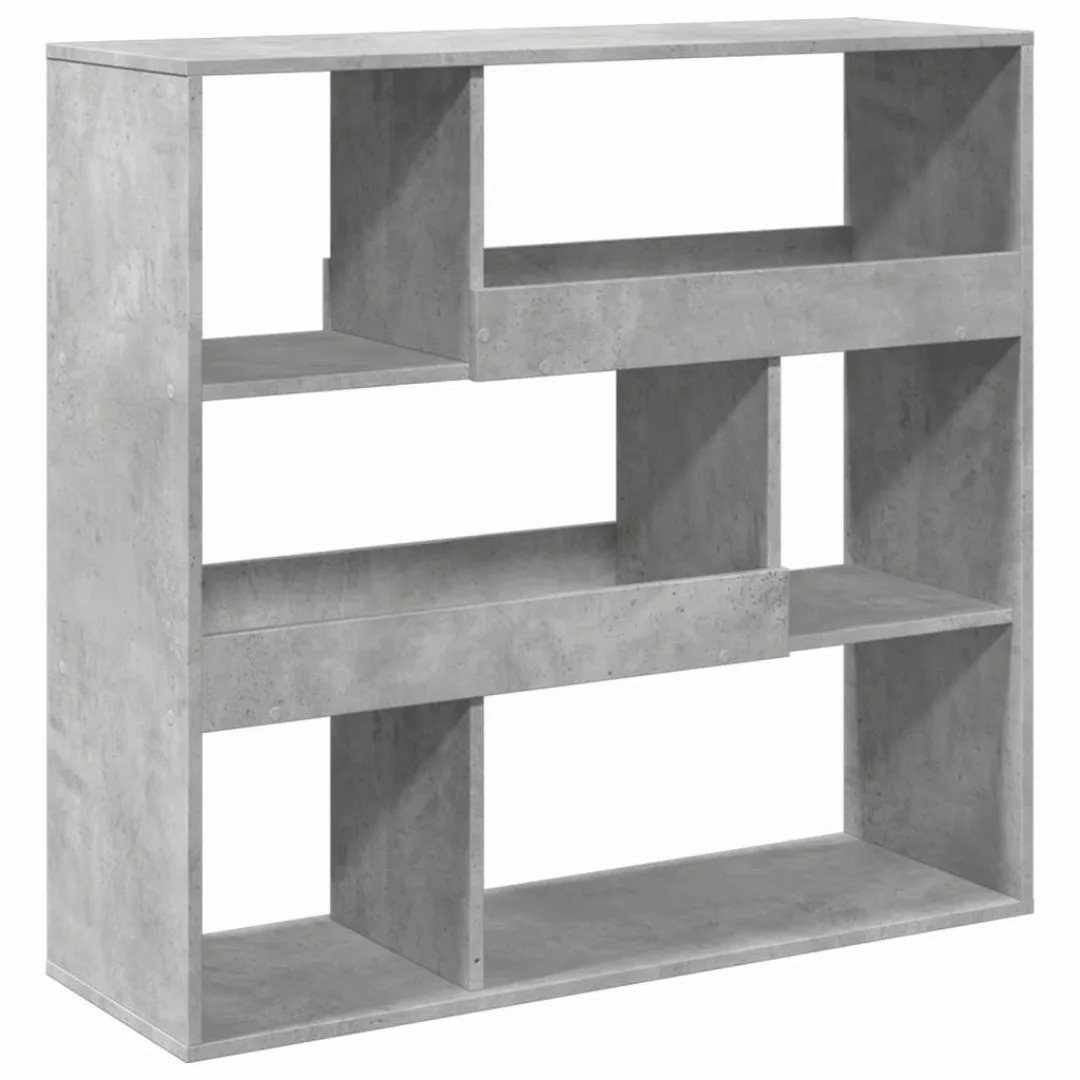 vidaXL Bücherregal Raumteiler Betongrau 100x33x94,5 cm günstig online kaufen