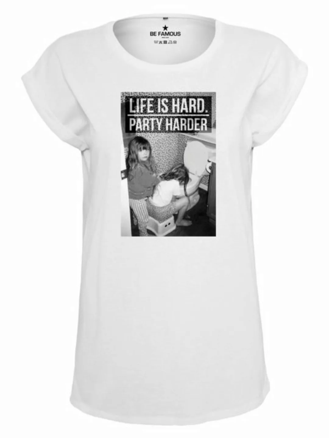 Be Famous Print-Shirt Be Famous Classic Roll Up T-Shirt Partyha günstig online kaufen