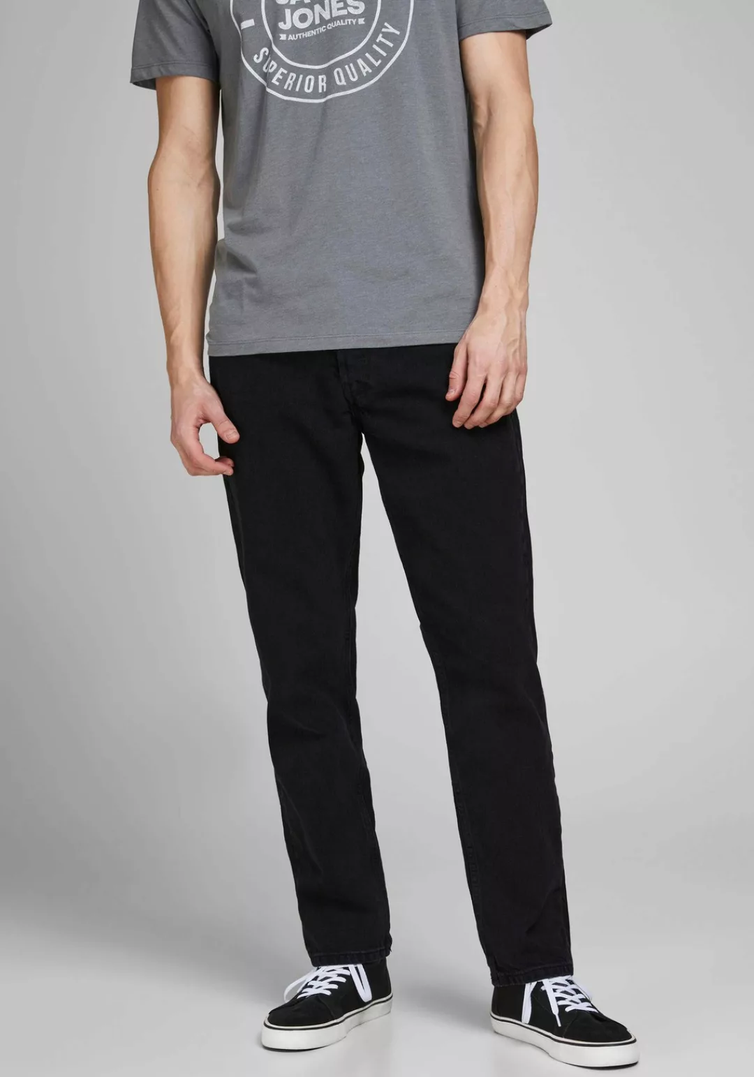 Jack & Jones Herren Jeans JJICHRIS JJORIGINAL CJ 981 - Relaxed Fit - Schwar günstig online kaufen