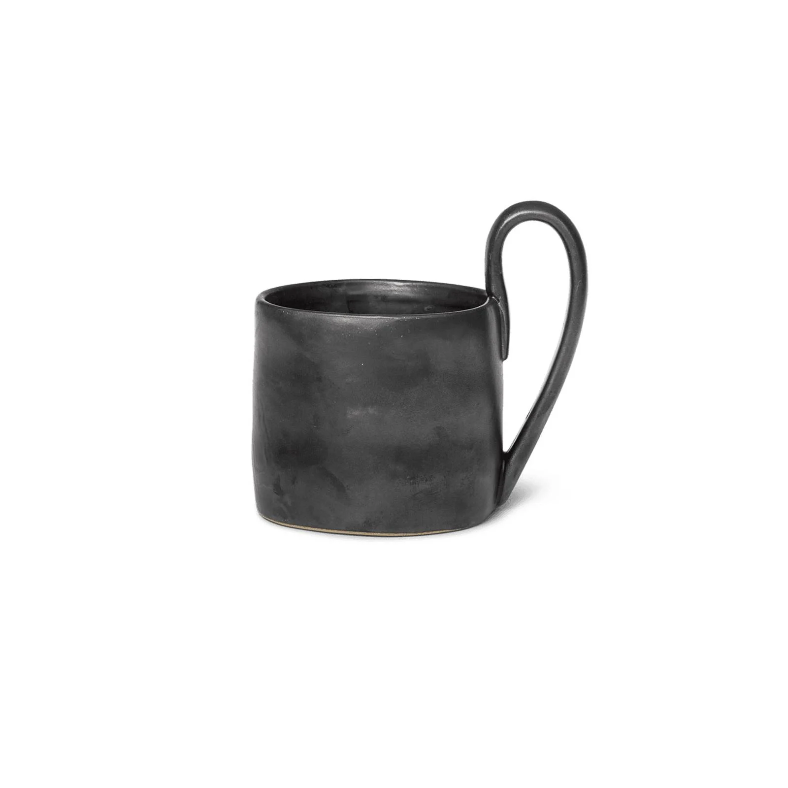 ferm LIVING Tasse Flow, schwarz, 360 ml, Keramik, glasiert günstig online kaufen