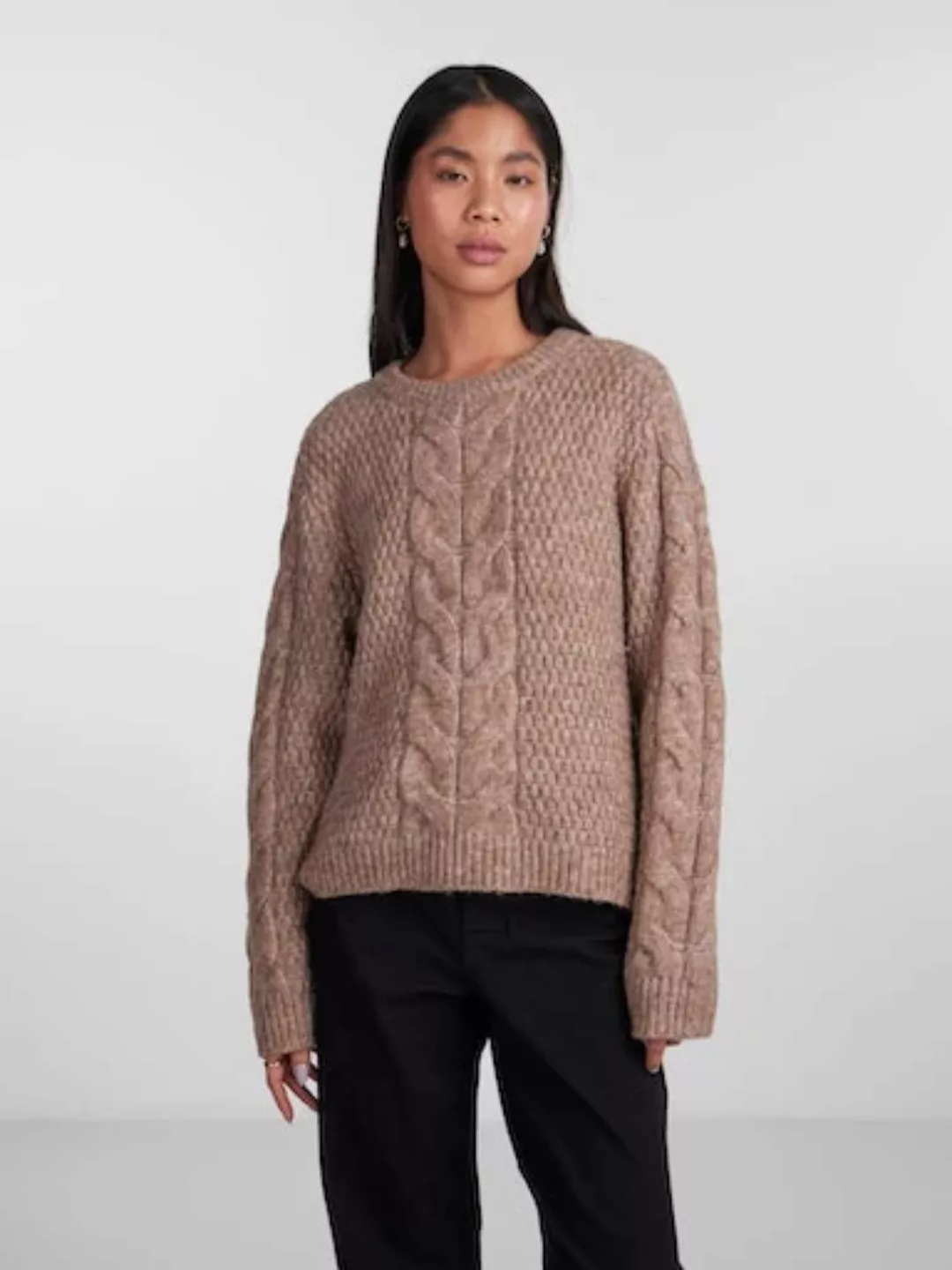 pieces Strickpullover "PCNINA LS O-NECK KNIT NOOS BC" günstig online kaufen