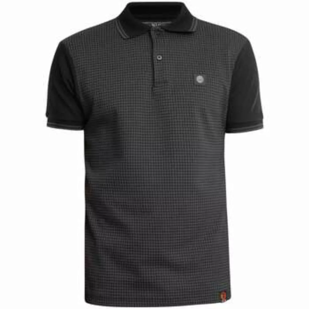 Trojan  Poloshirt Hahnentritt-Panel-Poloshirt günstig online kaufen