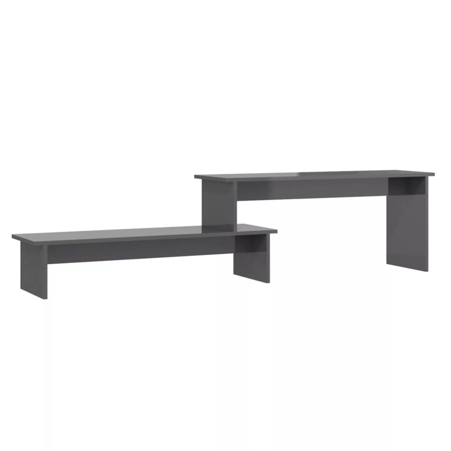 vidaXL TV-Schrank TV-Schrank Hochglanz-Grau 180x30x43 cm günstig online kaufen