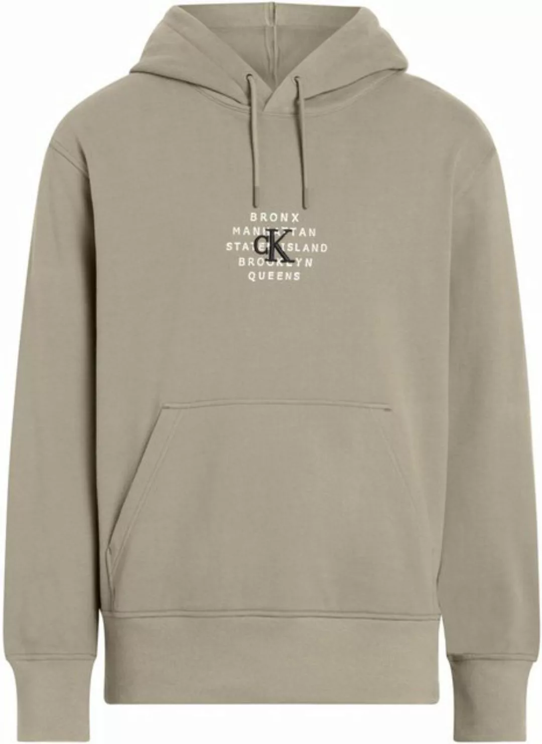 Calvin Klein Jeans Sweatshirt NYC STAMP GRAPHIC HOODIE mit Logostickerei günstig online kaufen