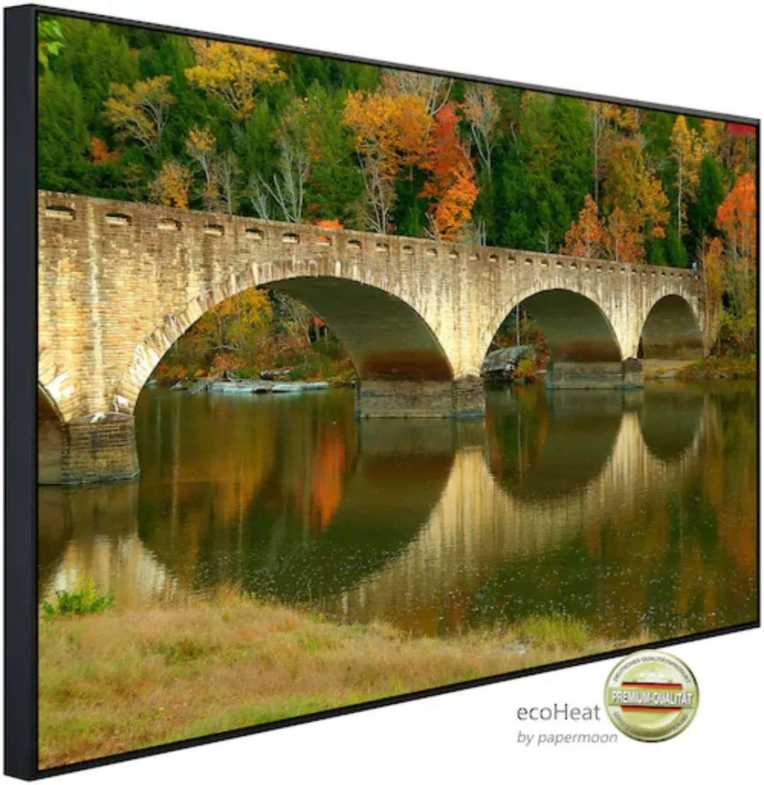 Papermoon Infrarotheizung »Brücke über Fluss« günstig online kaufen