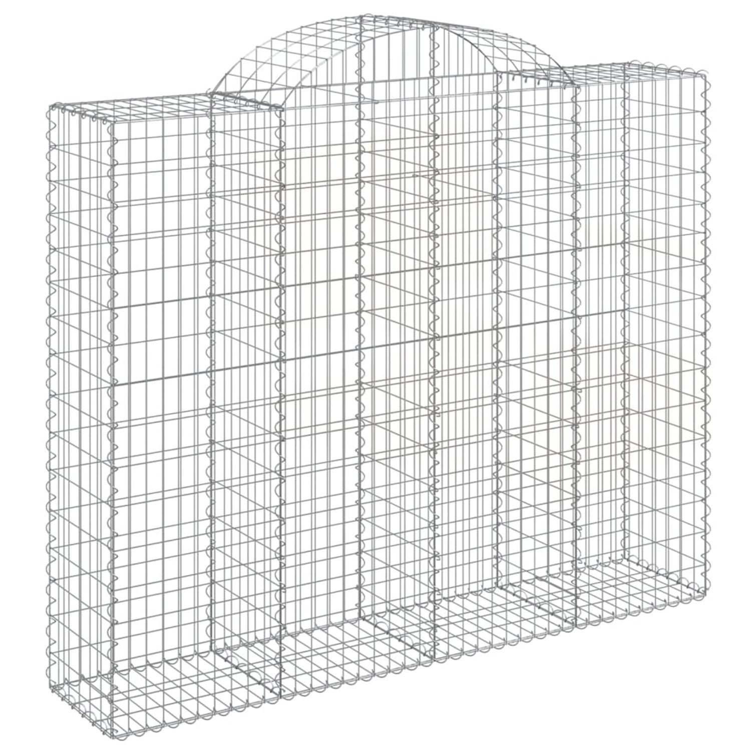 vidaXL Gabionen mit Hochbogen 9 Stk 200x50x160/180cm Eisen 1669131 günstig online kaufen
