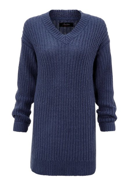 Aniston CASUAL Longpullover mit fixierten Umschlag an den langen Ärmeln günstig online kaufen