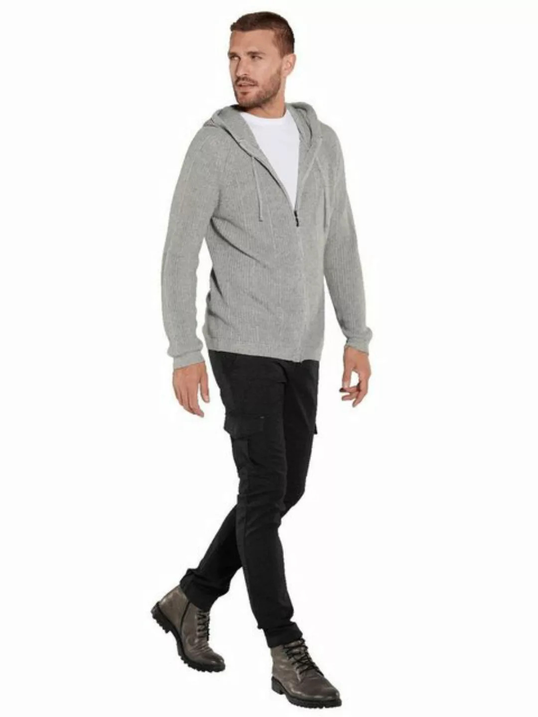 emilio adani Strickjacke Strickjacke mit Kapuze günstig online kaufen