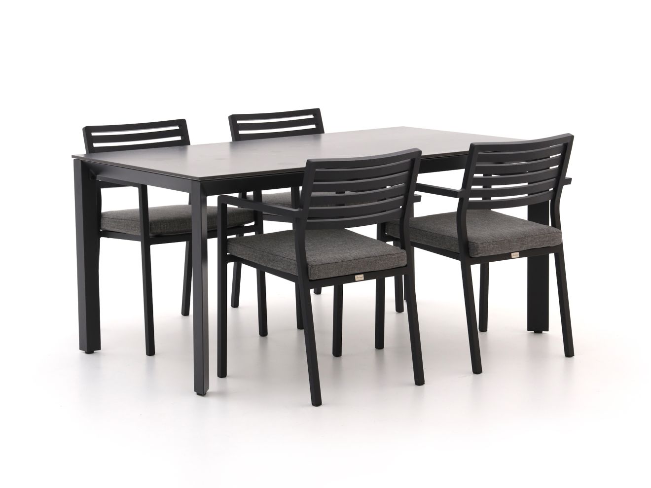 Bellagio Rumo/Sestino 160 cm Gartenmöbel-Set 5-teilig stapelbar günstig online kaufen