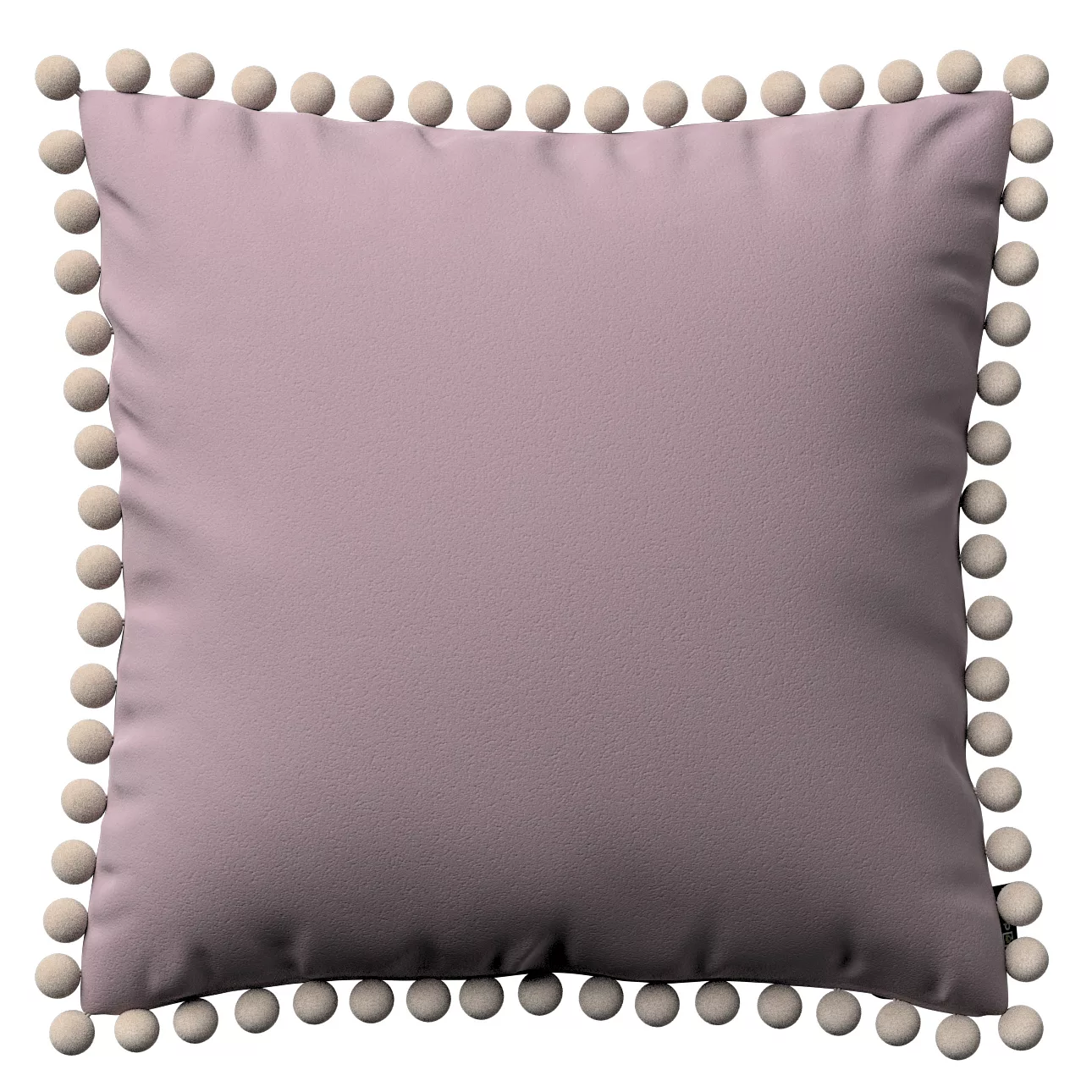 Kissenhülle Wera mit Bommeln, rosa, 45 x 45 cm, Velvet (704-14) günstig online kaufen