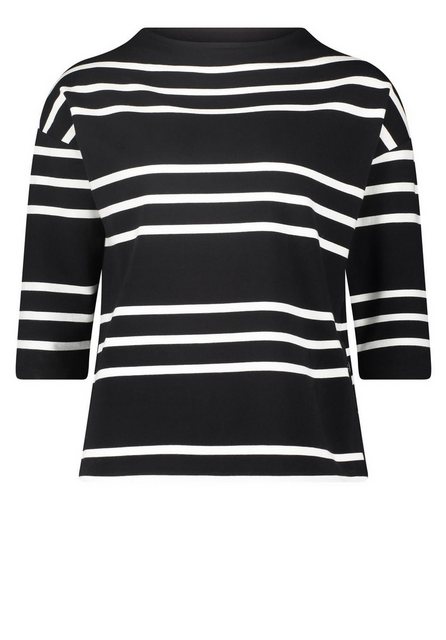 Betty Barclay Sweatshirt Sweat Kurz 3/4 Arm, Black/Cream günstig online kaufen