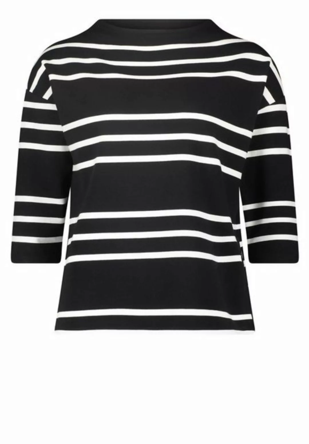 Betty Barclay Sweatshirt Sweat Kurz 3/4 Arm, Black/Cream günstig online kaufen