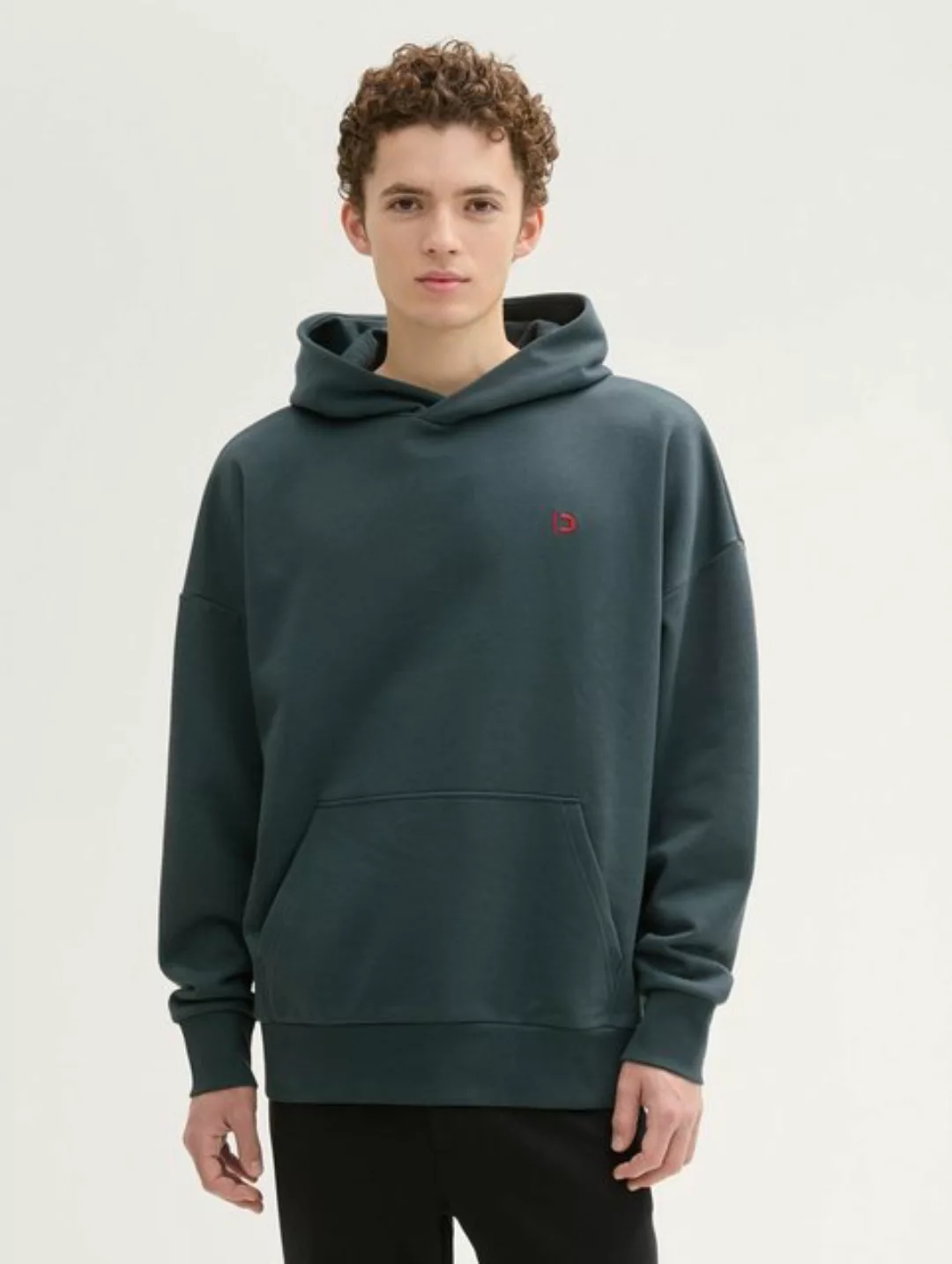 TOM TAILOR Denim Sweatshirt Oversized Hoodie mit Stickereien mit Stickereie günstig online kaufen