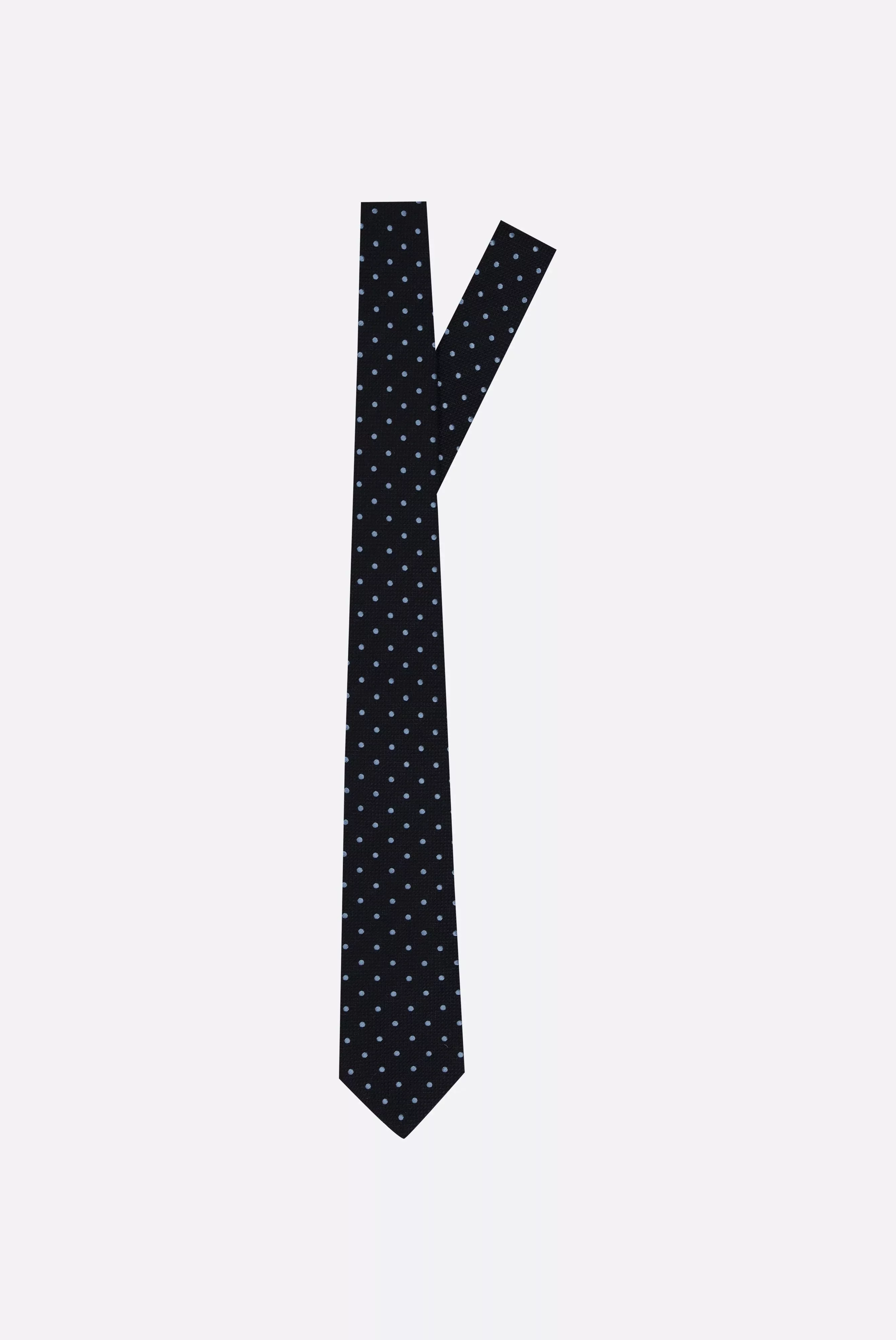 Krawatte aus gepunktetem Seiden-Jacquard günstig online kaufen