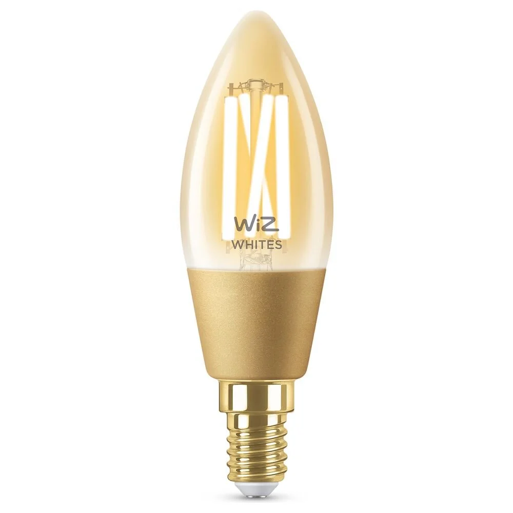 WiZ LED Smart Leuchtmittel in Amber E14 B35 4,9W 370lm günstig online kaufen