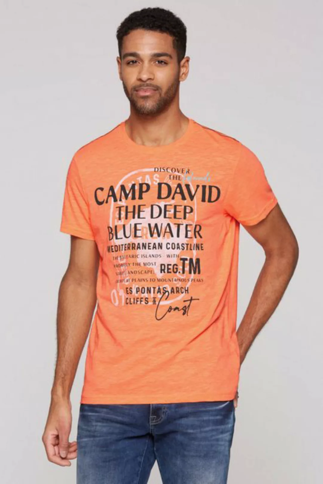 CAMP DAVID Rundhalsshirt, mit Baumwolle günstig online kaufen