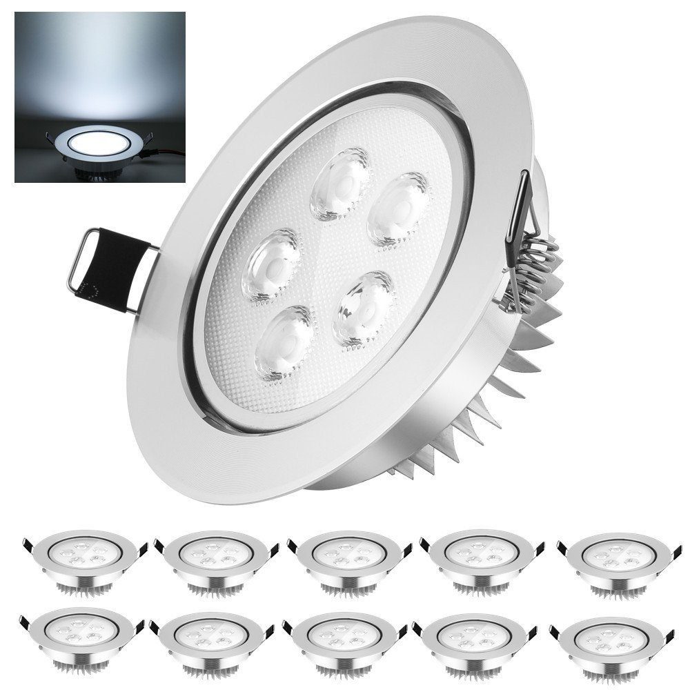 LETGOSPT Einbauleuchte LED Deckenspots Flach 230V günstig online kaufen